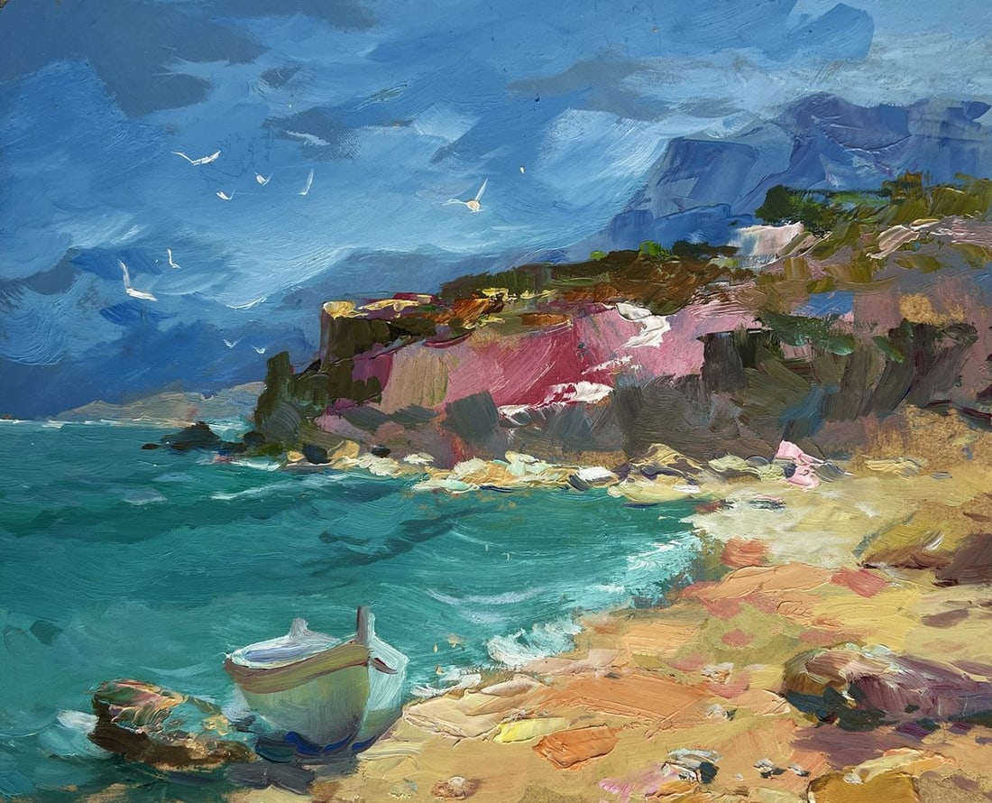 Oil painting After the sea storm Yuriy Suprunchuk - 3