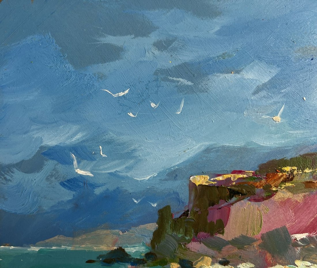Oil painting After the sea storm Yuriy Suprunchuk - 5