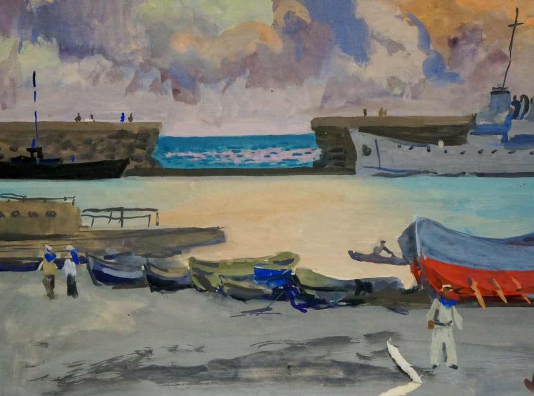 Painting Ships off the coast Shavykin Dmitriy Nikolayevich - 2