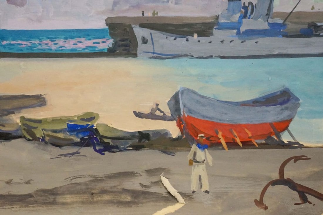 Painting Ships off the coast Shavykin Dmitriy Nikolayevich - 6
