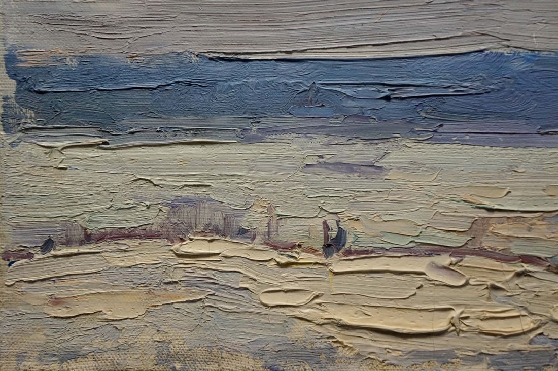 Oil painting Sunset landscape Sevastyanov Viktor Grigorievich - 2