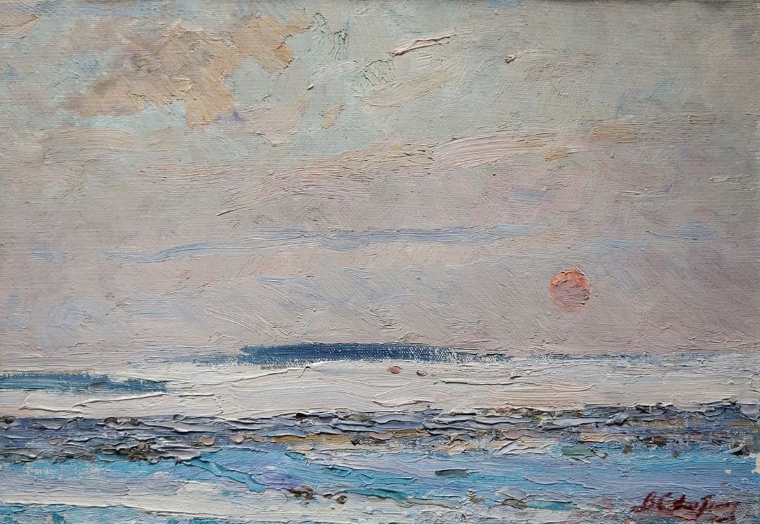 Oil painting Sea landscape Sevastyanov Viktor Grigorievich (1 of 8)