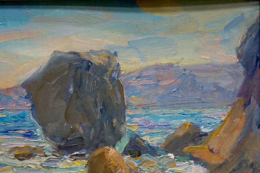 Oil painting Waves breaking on the rocks Kalashnik Dmitry Nikolaevich - 4