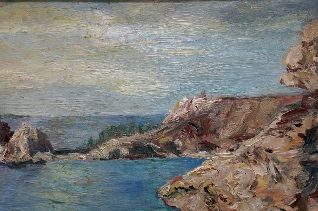 Oil painting Shore landscape - 4