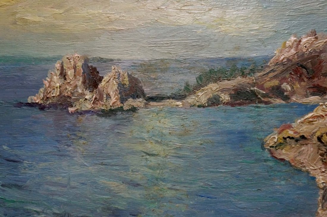 Oil painting Shore landscape - 6
