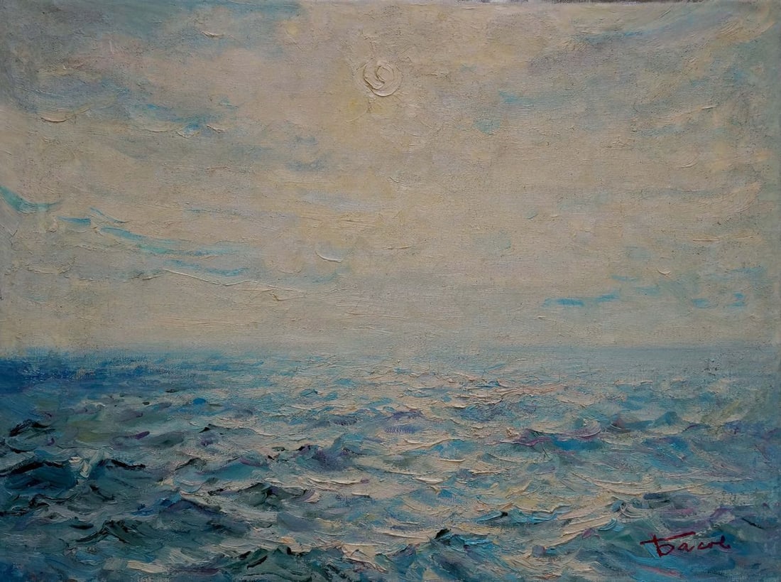 Oil painting Seascape Sergey Basov: Title: Oil painting Seascape Sergey Basov Description: No.Vern 1644 *** ABOUT THIS PAINTING *** * TITLE: "Seascape" * ARTISTS: Sergey Basov * SIZE: 45x60 cm/17.71x23.62 inches' * MEDIUM: oil, canvas *