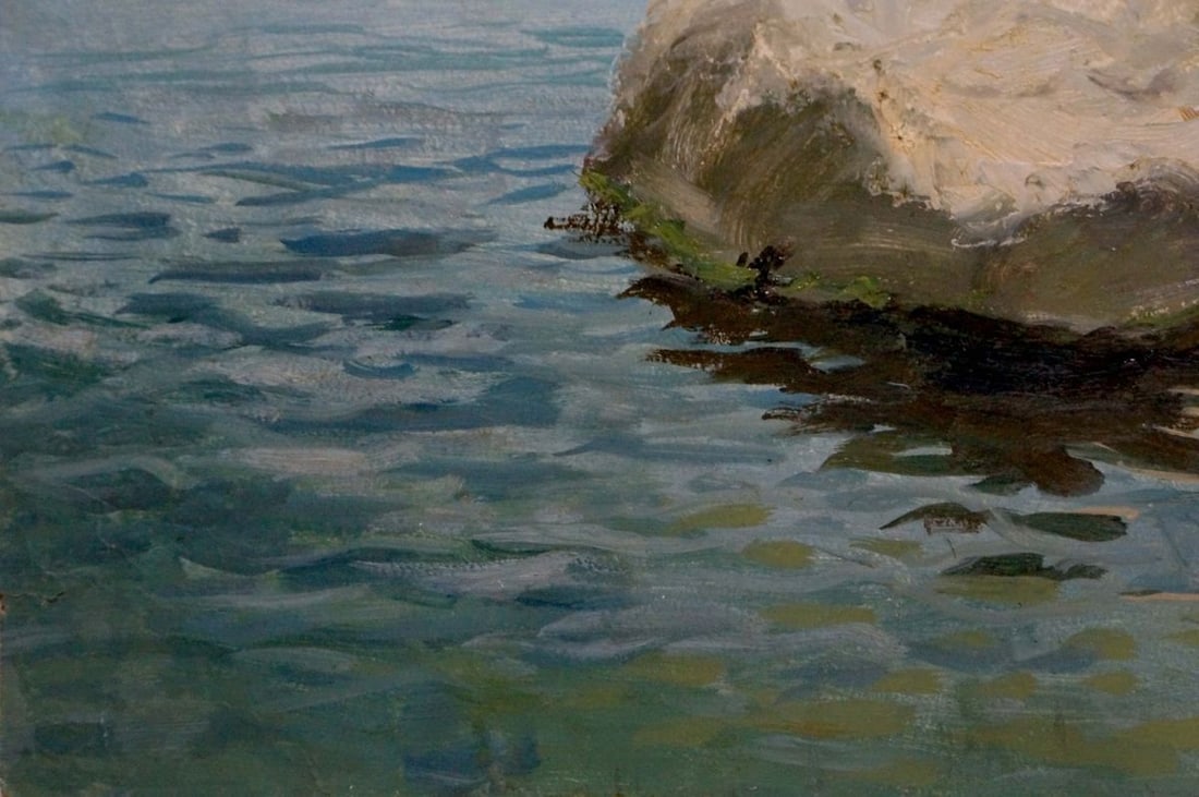 Oil painting Shore landscape - 2