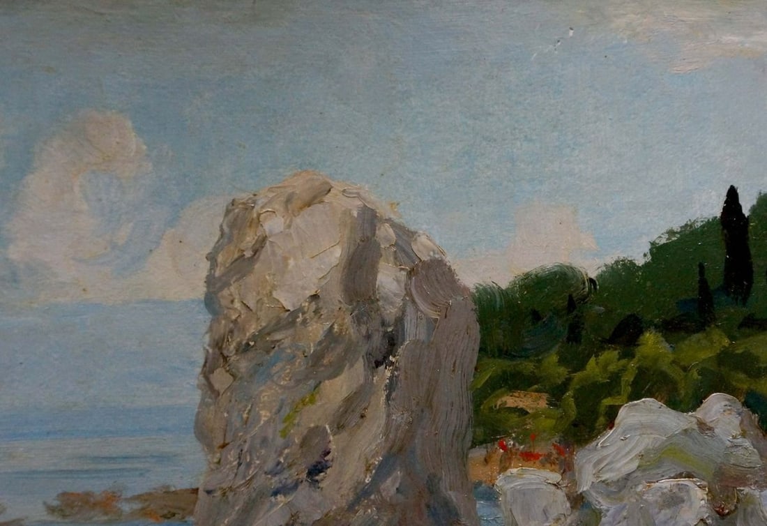 Oil painting Shore landscape - 4
