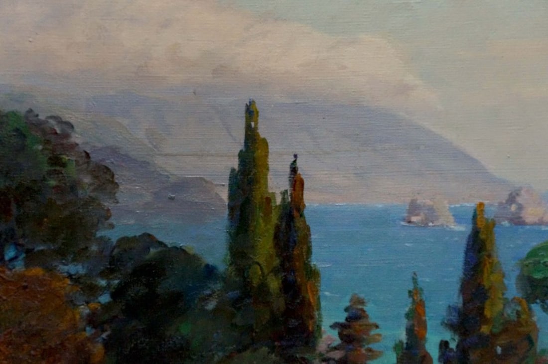 Oil painting Fog landscape Kisel Ivan Gordeevich - 6