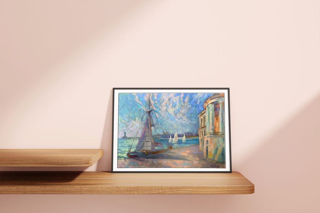 Oil painting White sea Batrakov Vladimir Grigorievich - 2
