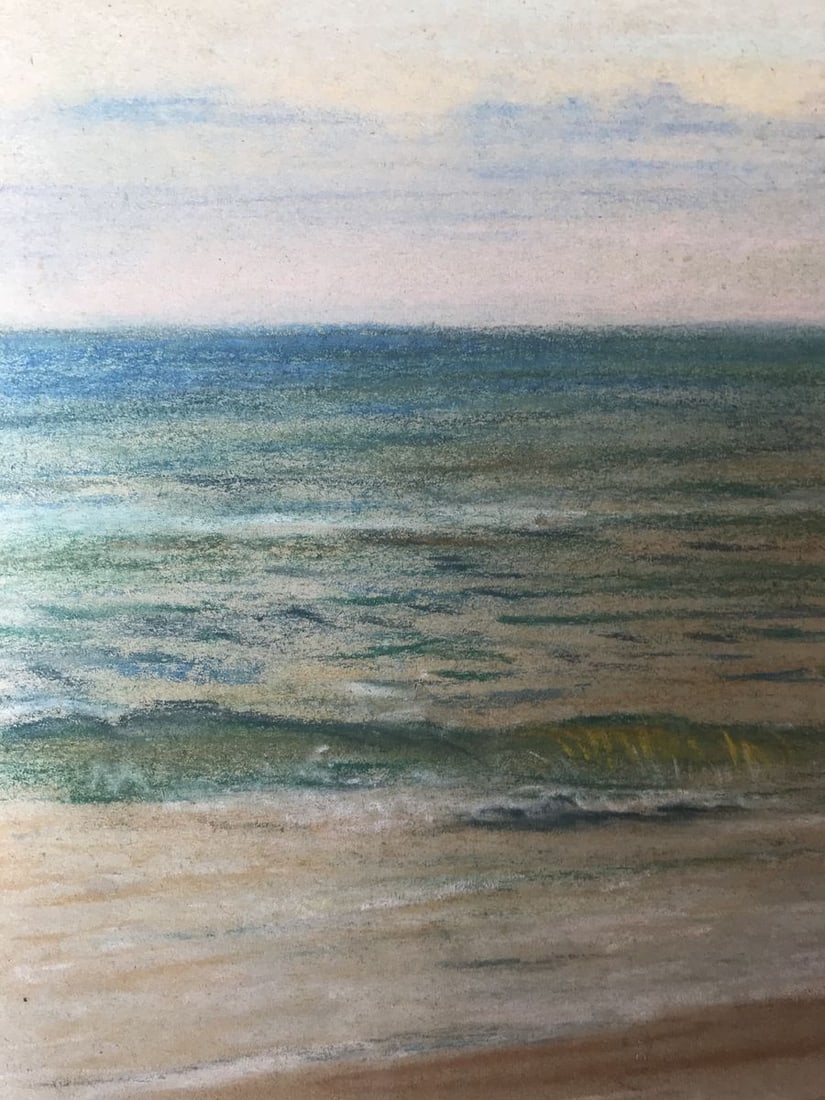 Pencils painting Seascape Wihyrovskii Victor - 4