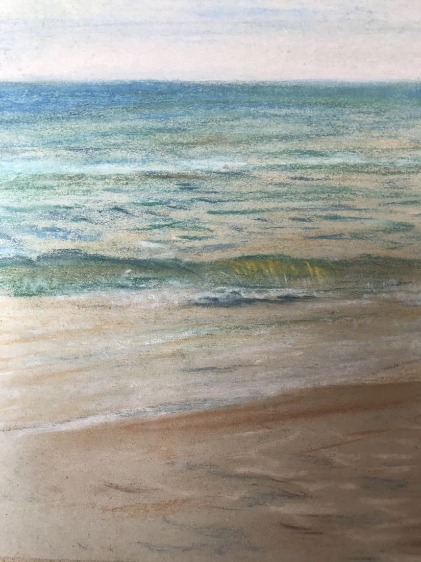 Pencils painting Seascape Wihyrovskii Victor - 5