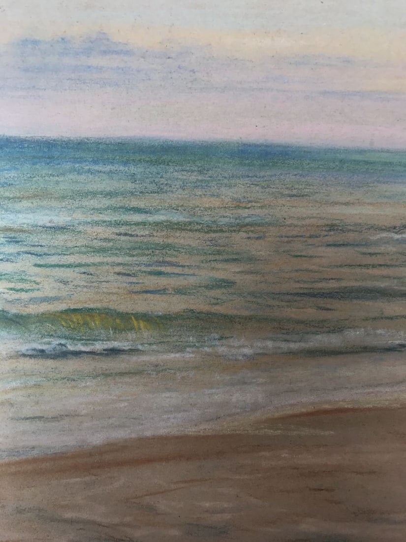 Pencils painting Seascape Wihyrovskii Victor - 6