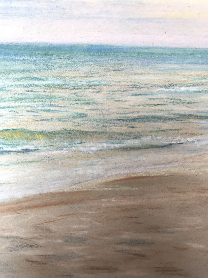 Pencils painting Seascape Wihyrovskii Victor - 7