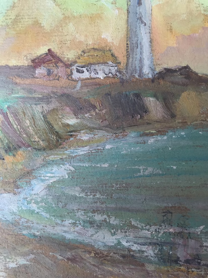 Oil painting Evening near the lighthouse Wihyrovskii Victor - 5