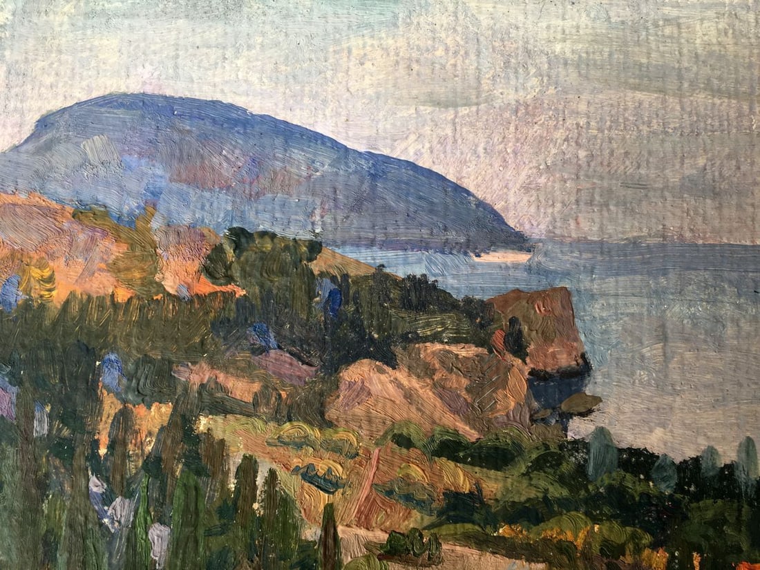 Oil painting Near the mountain Batrakov Vladimir Grigorievich - 6