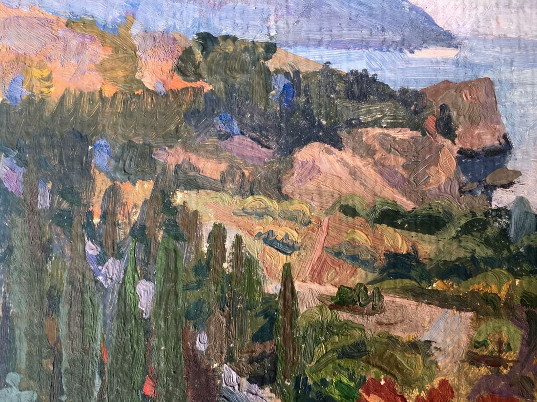 Oil painting Near the mountain Batrakov Vladimir Grigorievich - 7