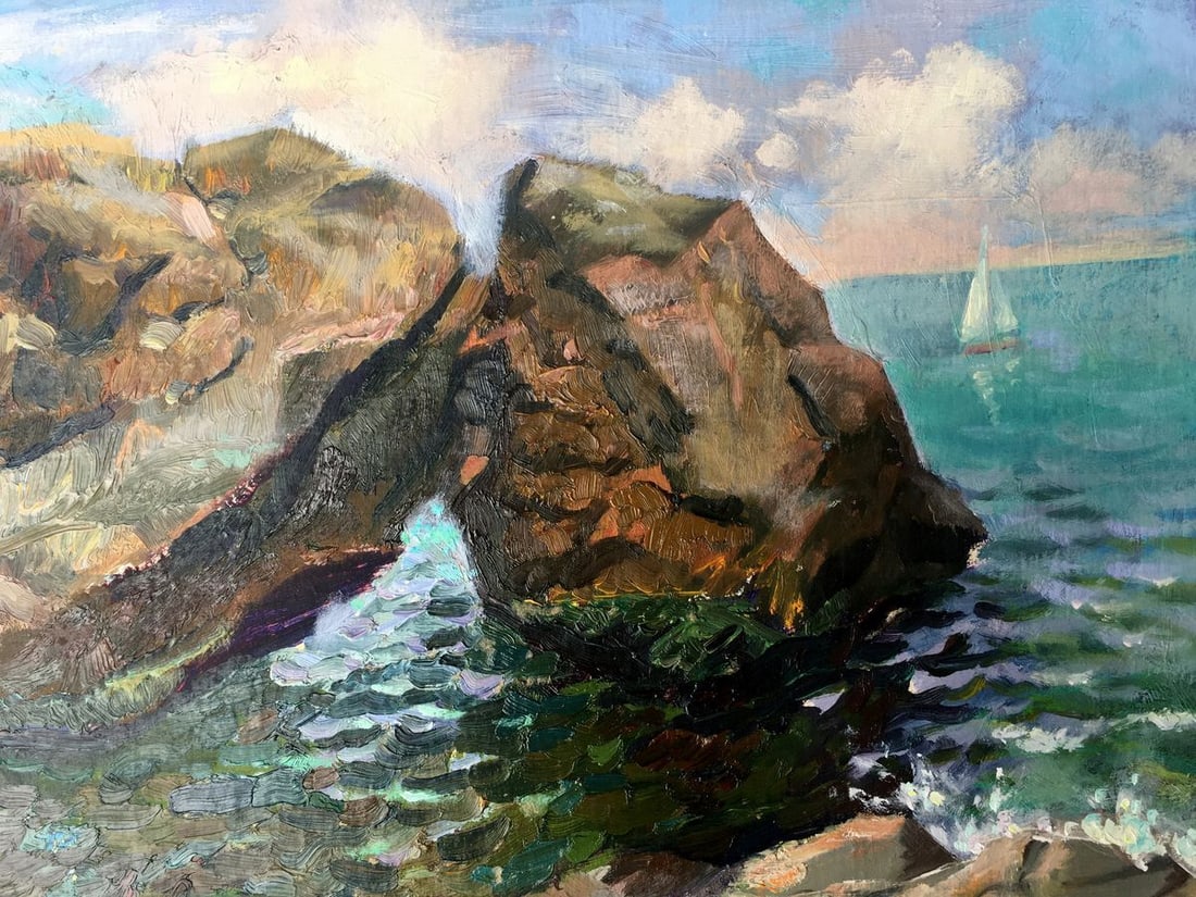 Oil painting Among the rocks Batrakov Vladimir Grigorievich - 10