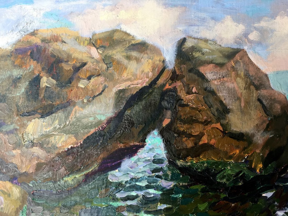 Oil painting Among the rocks Batrakov Vladimir Grigorievich - 11