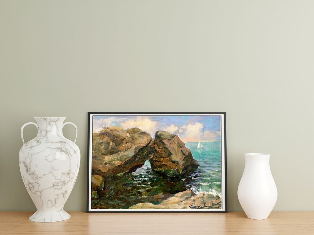 Oil painting Among the rocks Batrakov Vladimir Grigorievich - 2