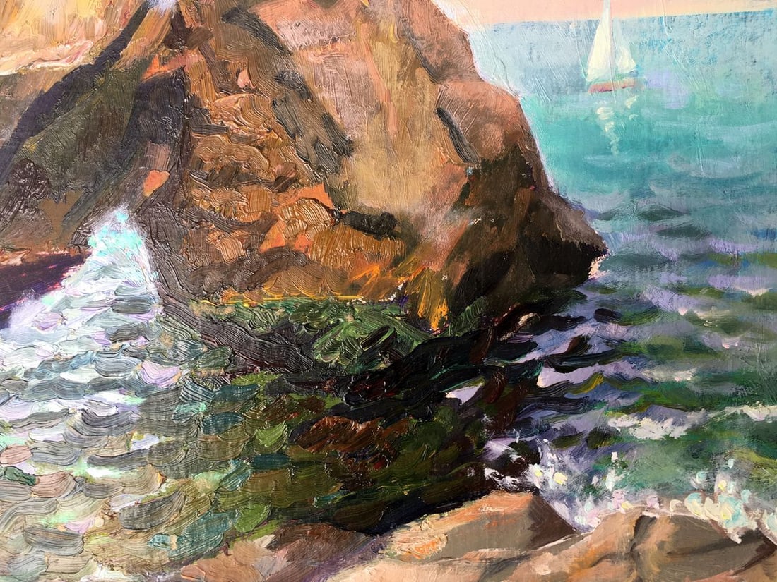 Oil painting Among the rocks Batrakov Vladimir Grigorievich - 6