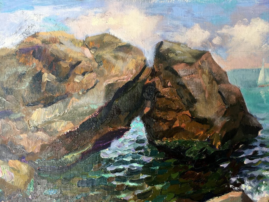 Oil painting Among the rocks Batrakov Vladimir Grigorievich - 9