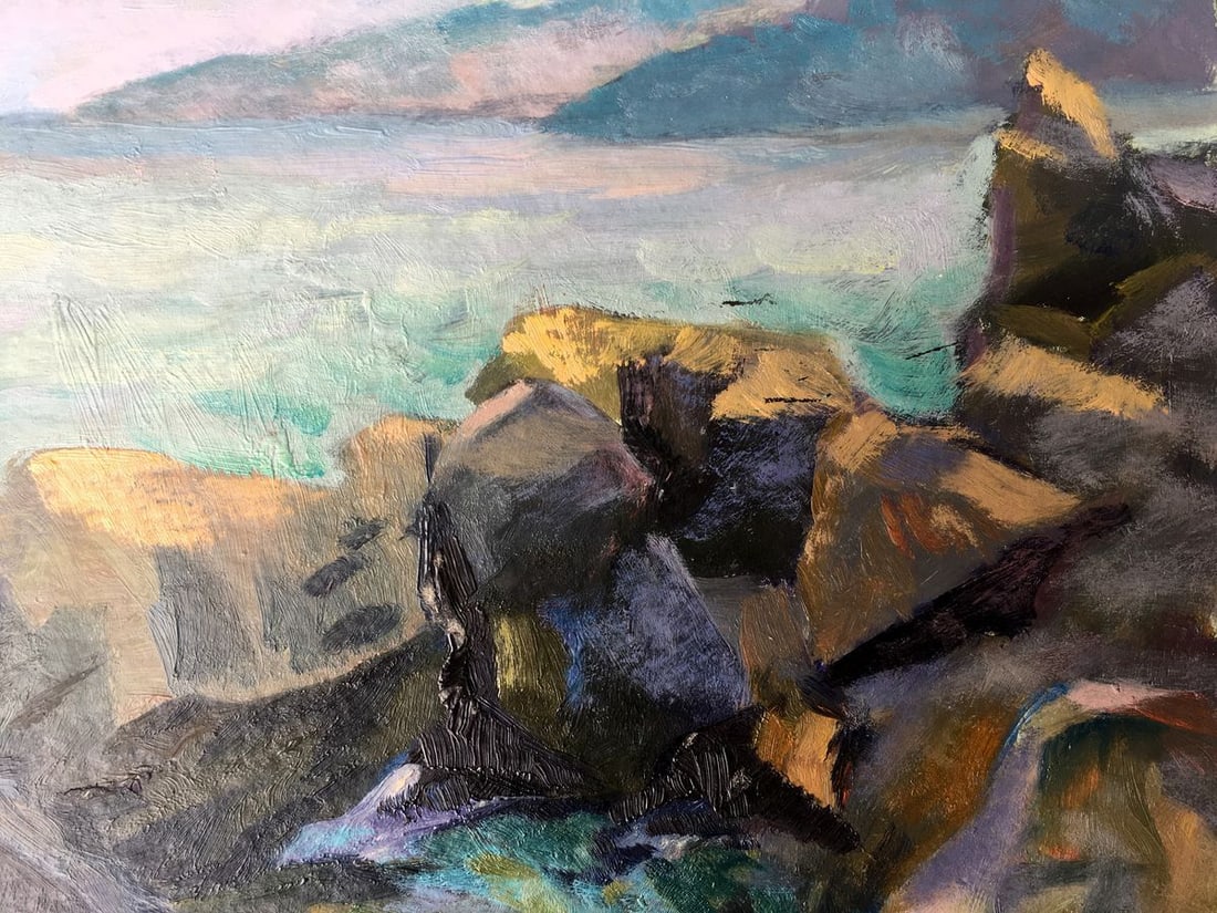 Oil painting Morning near the sea Batrakov Vladimir Grigorievich - 4