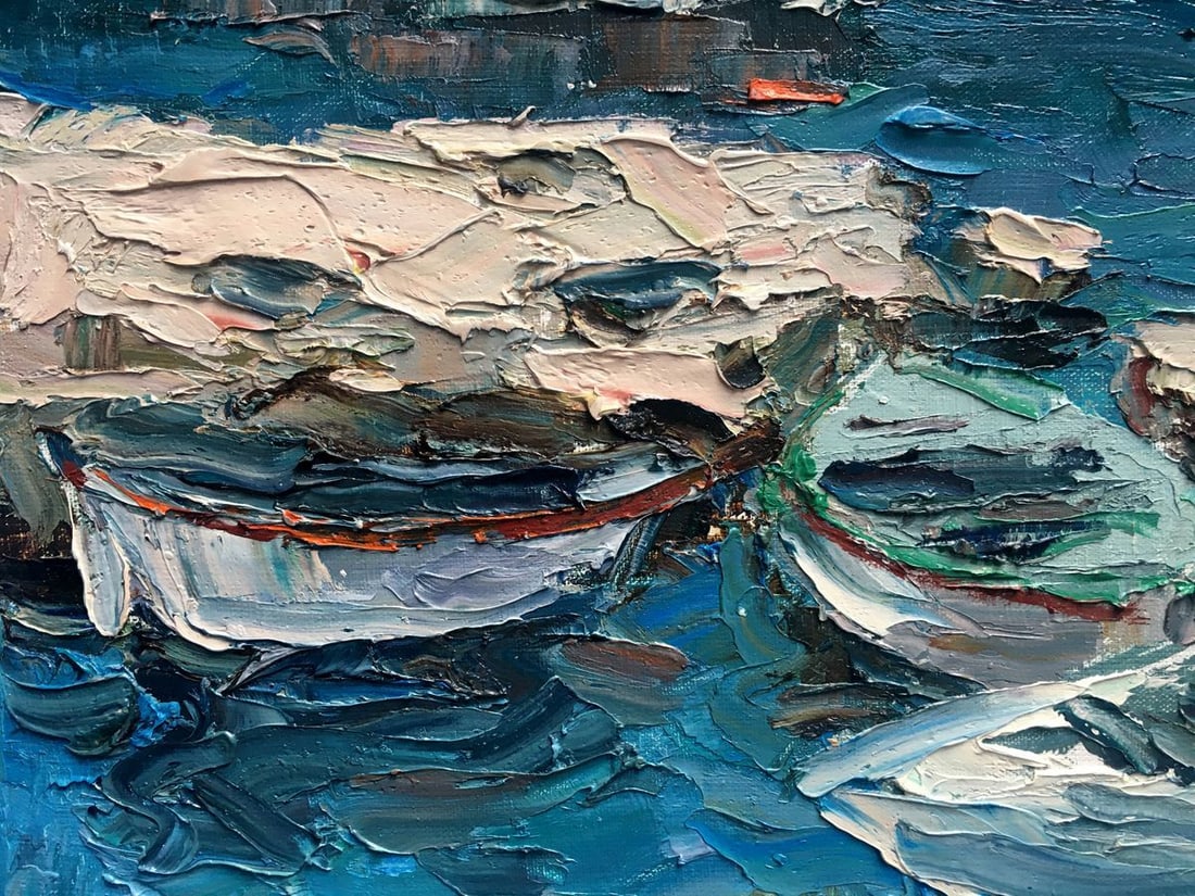 Oil painting Boats Alexander Nikolaevich Cherednichenko - 10