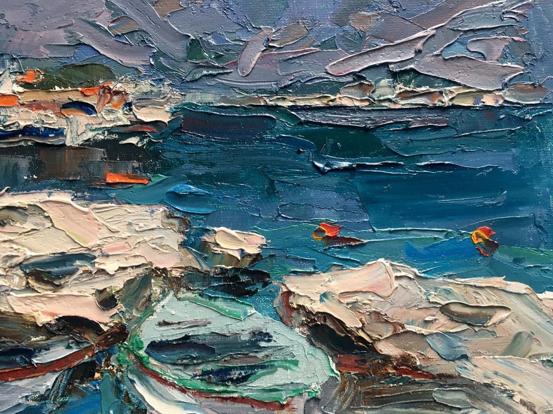 Oil painting Boats Alexander Nikolaevich Cherednichenko - 4