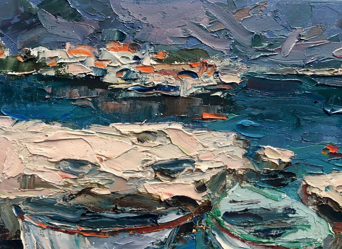 Oil painting Boats Alexander Nikolaevich Cherednichenko - 8