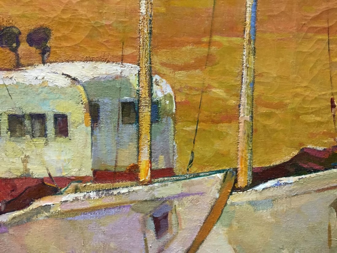 Oil painting At the docks Prokhorov Konstantin Alexandrovich - 5