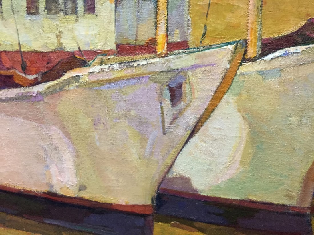 Oil painting At the docks Prokhorov Konstantin Alexandrovich - 7