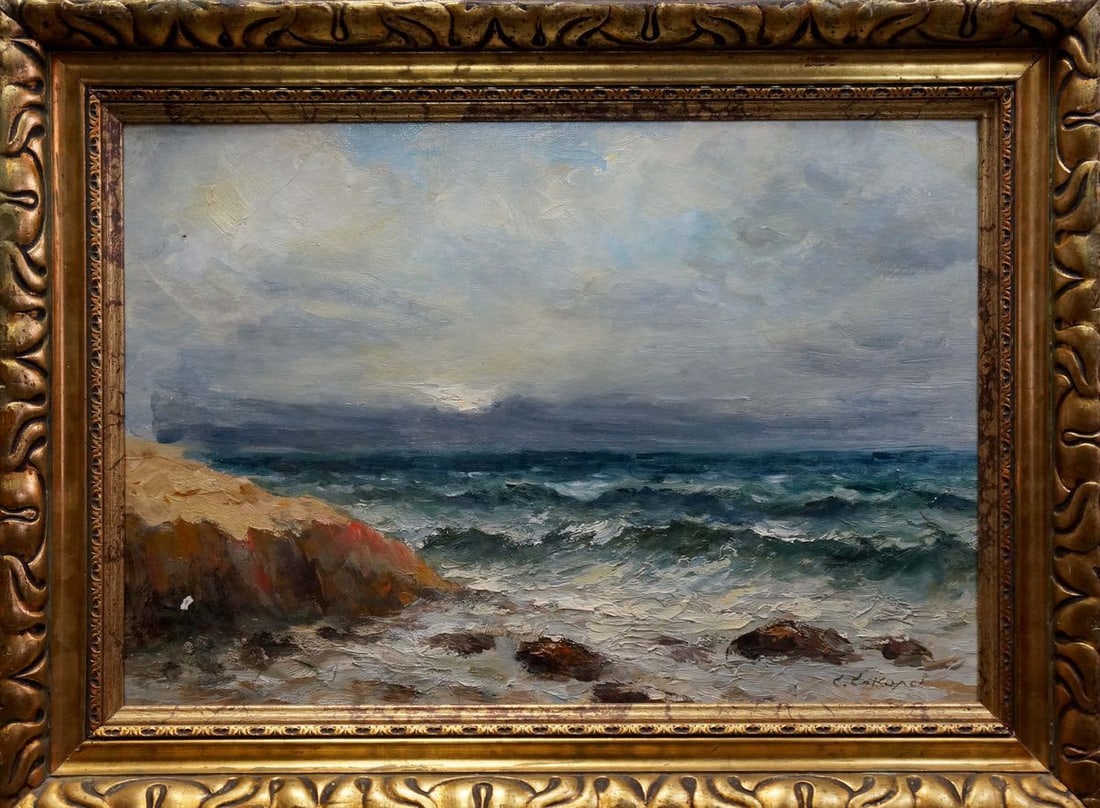 Oil painting Sea waves Sokolov Evgeny Mikhailovich (1 of 8)