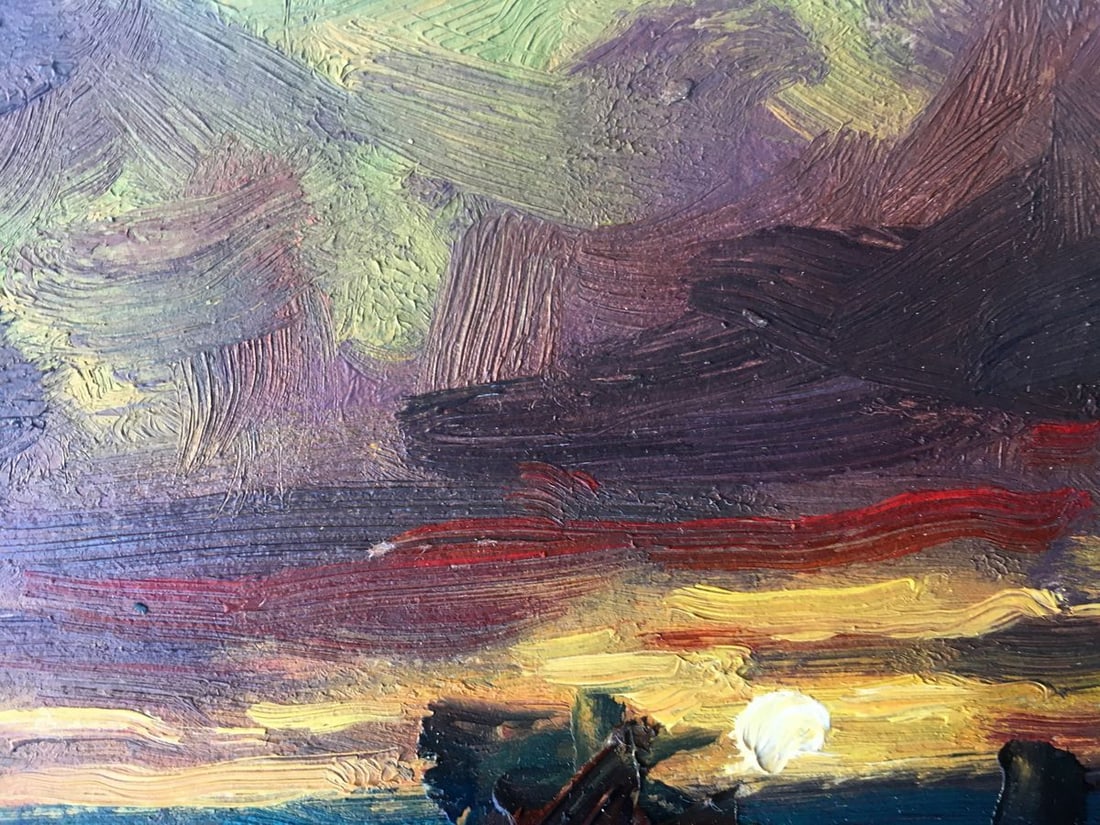 Oil painting Storm for the night Alexander Nikolaevich Cherednichenko - 3