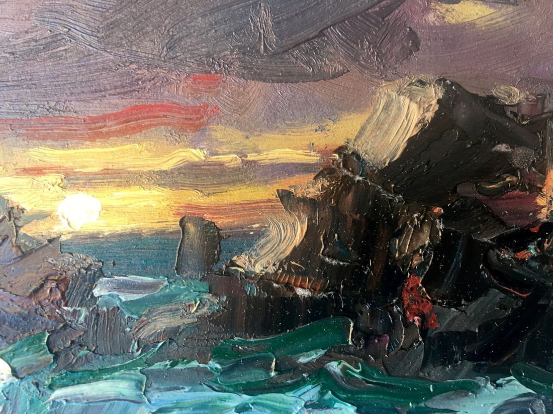 Oil painting Storm for the night Alexander Nikolaevich Cherednichenko - 6
