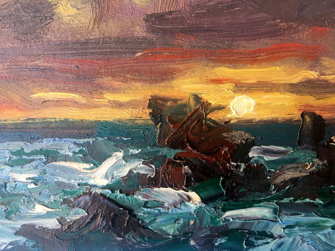 Oil painting Storm for the night Alexander Nikolaevich Cherednichenko - 7
