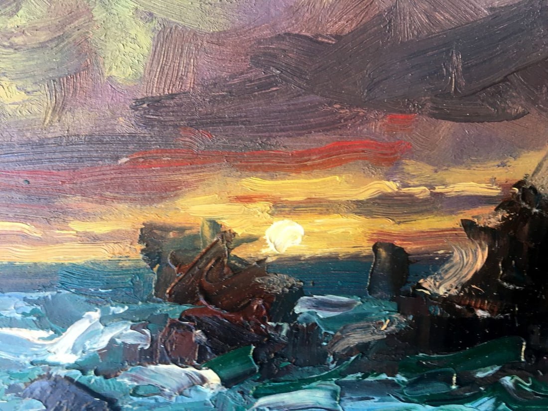 Oil painting Storm for the night Alexander Nikolaevich Cherednichenko - 9