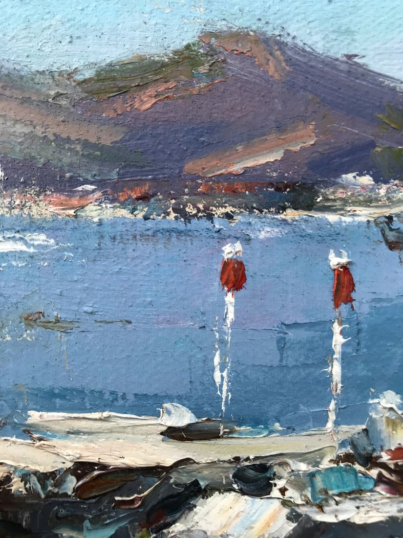 Oil painting Yacht port Alexander Nikolaevich Cherednichenko - 6