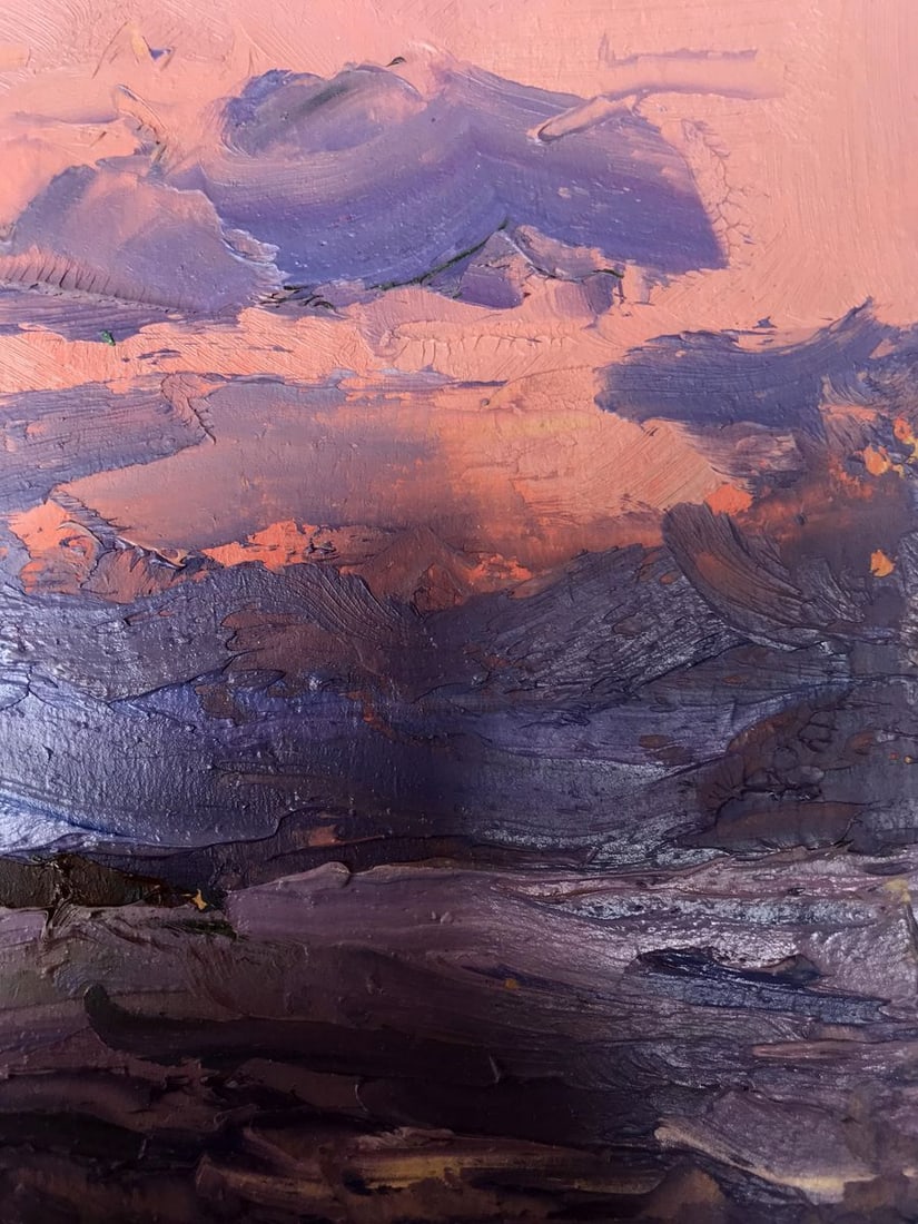 Oil painting Sunset at sea Alexander Nikolaevich Cherednichenko - 11