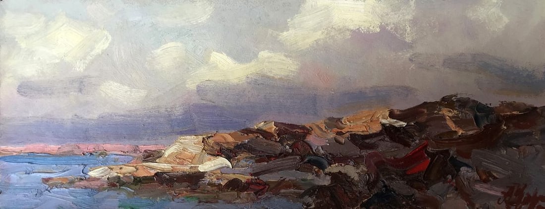 Oil painting Rocky coast Alexander Nikolaevich Cherednichenko (1 of 10)