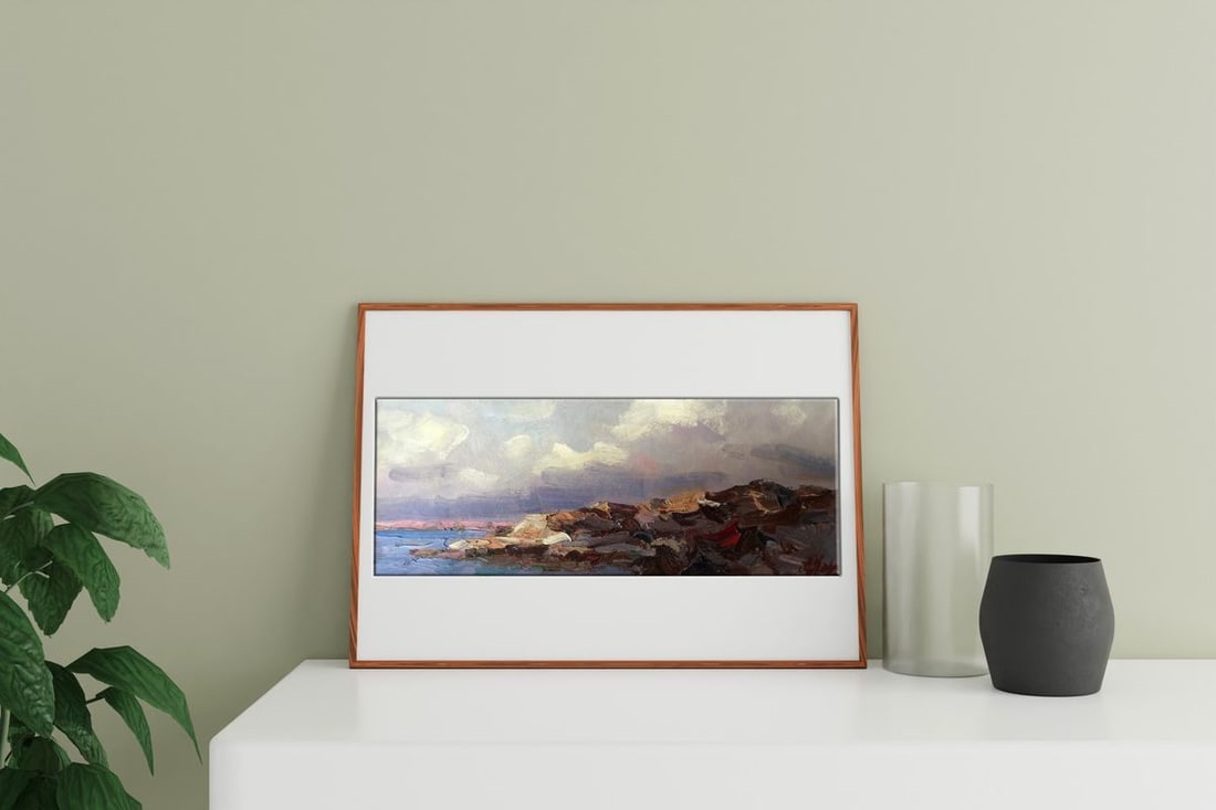 Oil painting Rocky coast Alexander Nikolaevich Cherednichenko - 2