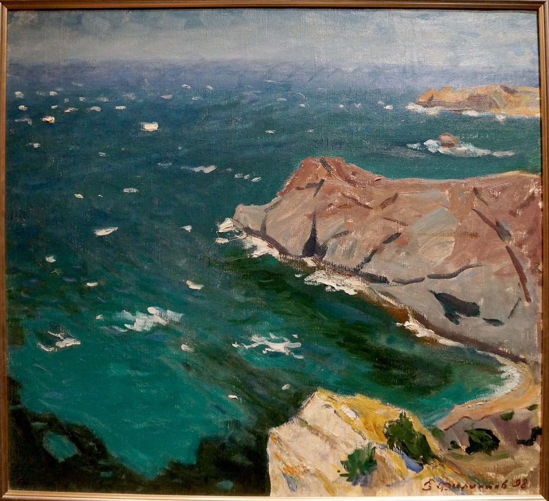 Oil painting Seascape Filippov Z. I.: Title: Oil painting Seascape Filippov Z. I. Description: No.Verne 227 *** ABOUT THIS PAINTING *** * TITLE: "Seascape" * ARTISTS: Filippov Z. I. * SIZE: 70x80 cm/27.55x31.49 inches' * MEDIUM: oil, canv