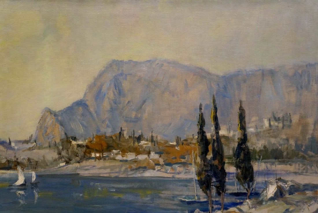 Oil painting Tourist town Alexander Ferber - 4