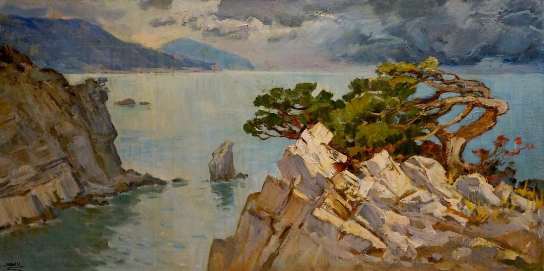 Oil painting Before the storm Yarovaya N. S. (1 of 8)