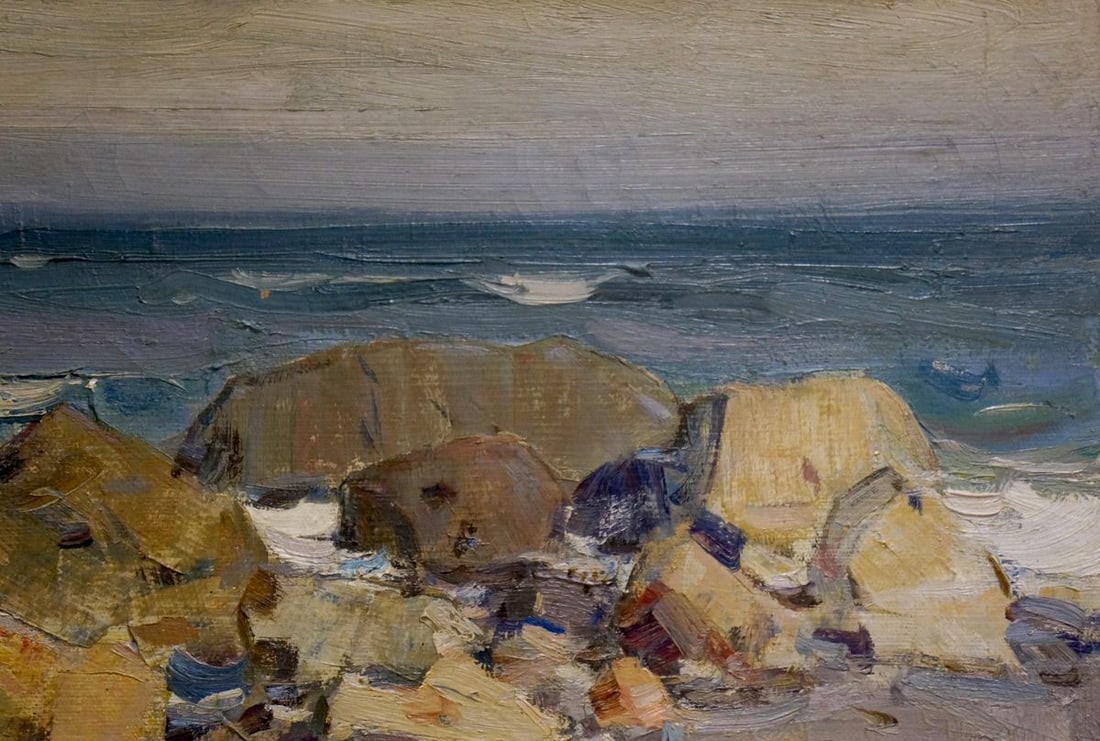 Oil painting By the sea Strelov Arkady Efimovich - 4