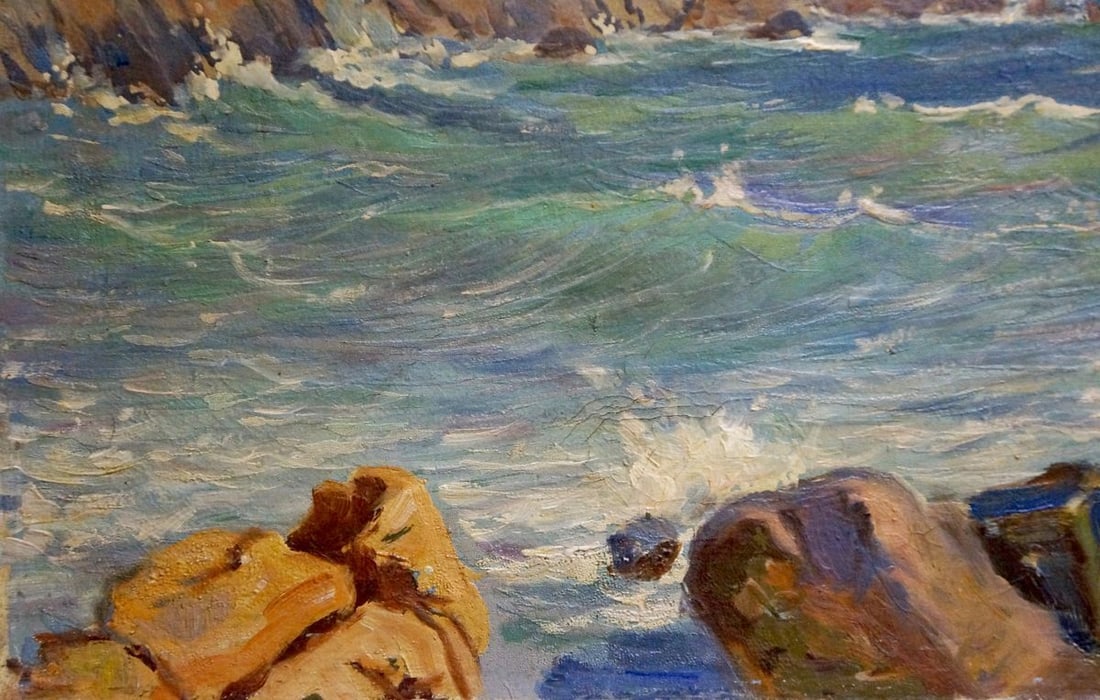 Oil painting Sea shore - 2