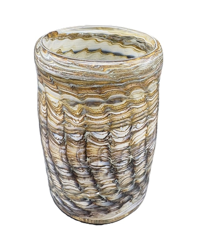 Early Doug Sweet Signed Studio Art Glass Vase, Dated 1978 - 2