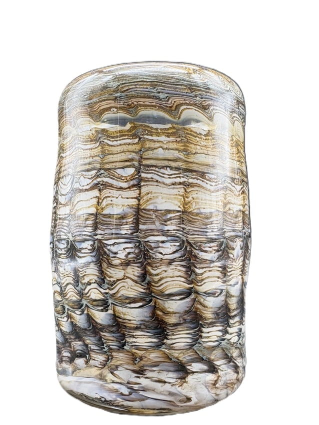 Early Doug Sweet Signed Studio Art Glass Vase, Dated 1978 - 3