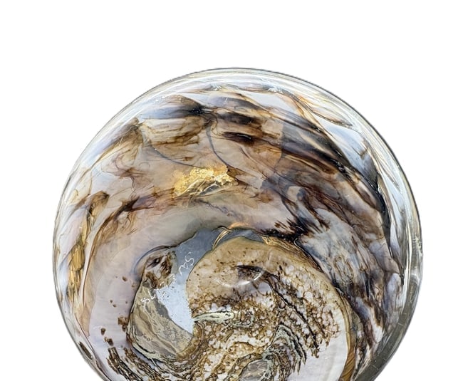Early Doug Sweet Signed Studio Art Glass Vase, Dated 1978 - 5
