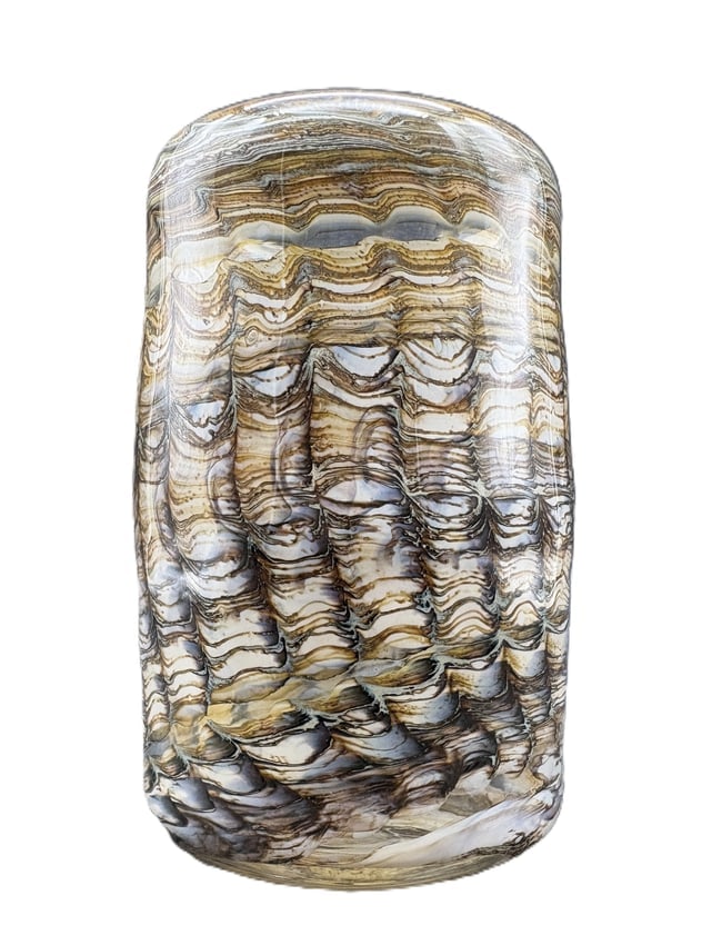 Early Doug Sweet Signed Studio Art Glass Vase, Dated 1978 - 8